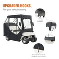 thumbnail image 4 of KFFKFF 2 Passenger Golf Cart Cover Waterproof Driving Enclosure 600D Polyester, 4 of 9