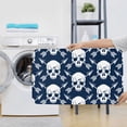 thumbnail image 7 of Bathroom Rugs Sets 3 Piece - white arrow Skull Absorbent Non Slip Bath Mats, U-Shape Toilet Lid Cover, Contour Mat, Soft Washable Shower Mats Bath Rug Mat for Bathroom Tub Toilet, 7 of 7
