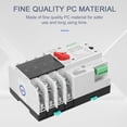 thumbnail image 4 of Mistaha Dual Power Automatic Transfer Switch for Household - 2P 100A, PC Material, Black and White Color, Reliable Backup Power Supply, City Power Generator, No Interruption Switching, 4 of 7