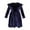 Blue, variant on Diufon Infant Baby Girl Christmas Dress Velvet Ruffled Long Sleeve Birthday Wedding Party Pleated Princess Dress