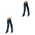 thumbnail image 2 of Qarigey Leg Warmers Socks Fashionable Long Footless Skin Ballet Sock Breathable Winter Friendly Autumn Stockings for Girls azul marino 2piezas, 2 of 6