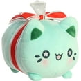 thumbnail image 5 of Aurora - Small Green Tasty Peach - 7" Winter Wreath Meowchi - Enchanting Stuffed Animal, 5 of 5