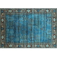 thumbnail image 1 of Ahgly Company Indoor Rectangle Oriental Light Blue Traditional Area Rugs, 7' x 10', 1 of 4
