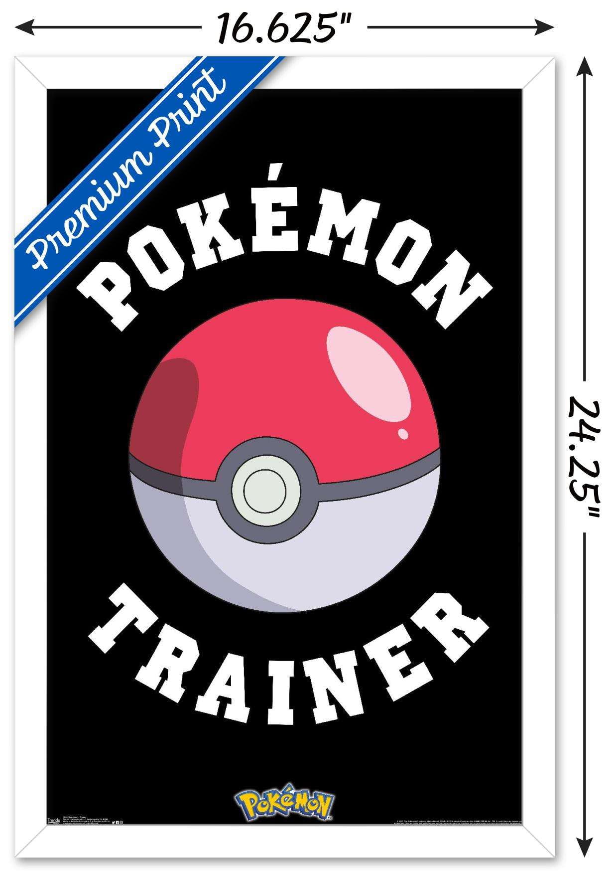 Pokemon - Trainer Wall Poster, 14.725" x 22.375", Framed