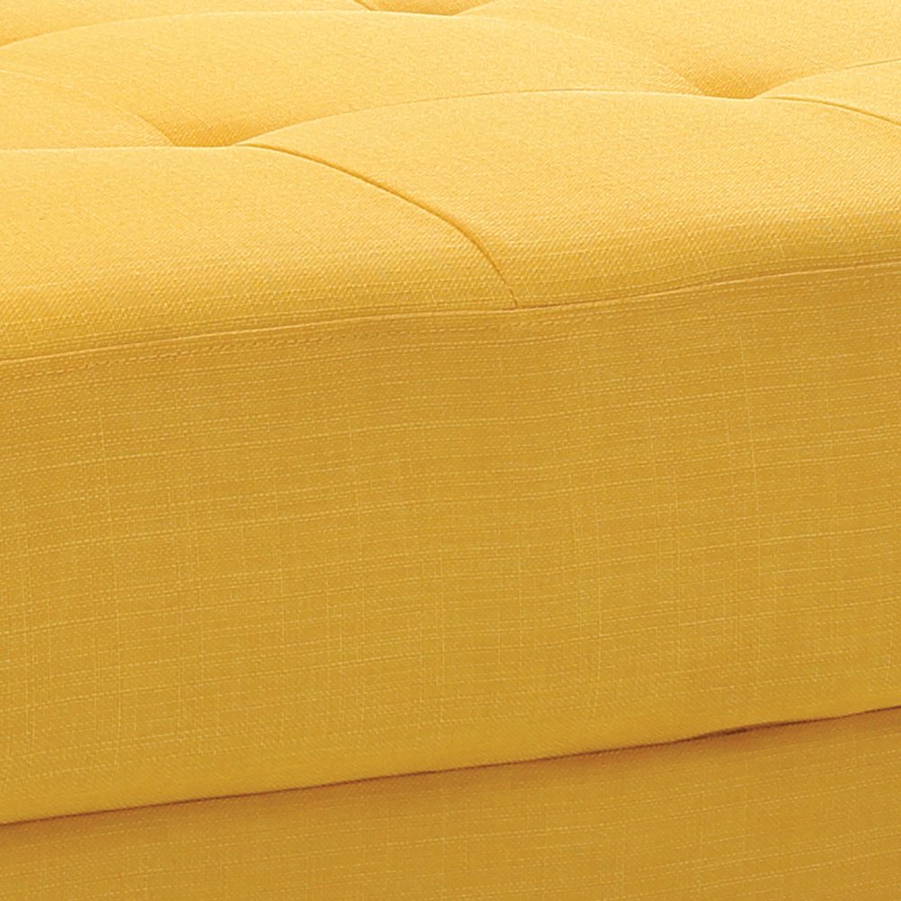 Glory Furniture Riveredge Ottoman in Yellow Color