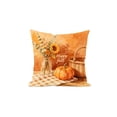 thumbnail image 3 of Seasonal Pillow Cover, 18X18 Inch Outdoor Pillow Cover, Washable Fall Throw Pillow Cover, Thanksgiving Decorative Pillow Cover, Autumn Maple Sunflower Pumpkin Print Accent Cushion, 3 of 6