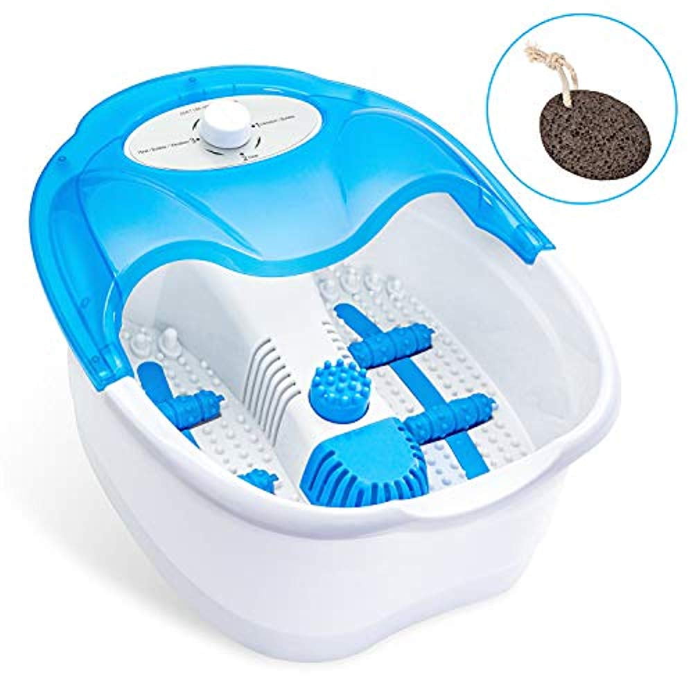 Ivation Foot Spa Massager Heated Bath, Massage Rollers, Vibration and