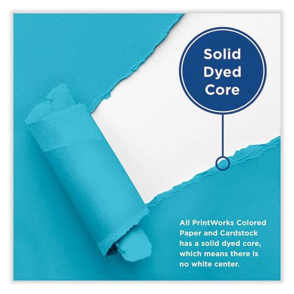 Printworks PRB00114 8.5 x 11 in. Professional Color Cardstock with 65 lbs Cover Weight, Blue