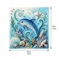thumbnail image 3 of 2026 Ocean Theme Pearl Art DIY Kit 3D Pearl Painting Kit Dolphin Sparkling Coastal Diamond Painting Kit for Adults and Beginners Nautical Home Wall Decoration, 3 of 4