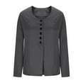 thumbnail image 4 of SDNall Button-Up Cardigan Blazer Jacket for Women - Solid Color, No Pocket, Chic and Versatile, 4 of 6