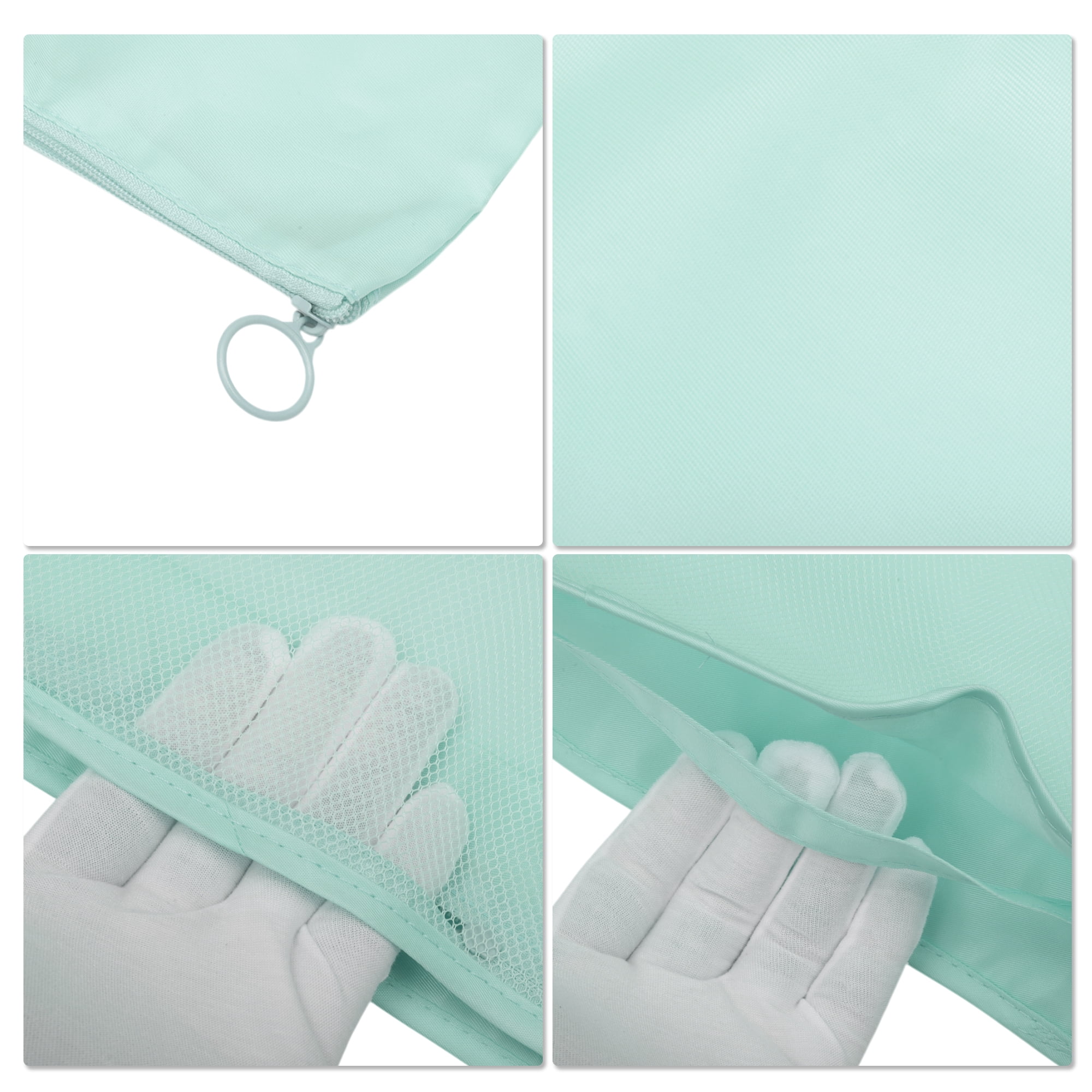 Unique Bargains 8 Pcs Portable Packing Cube Set for Luggage Light Blue