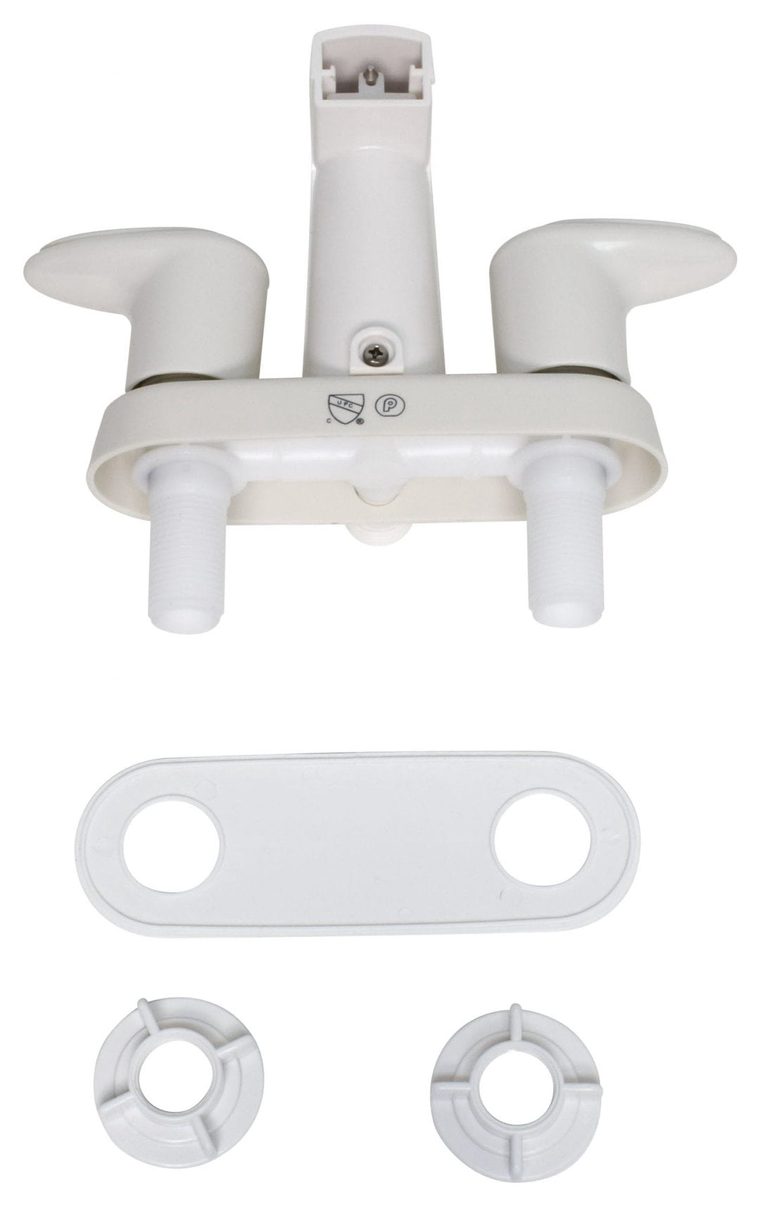Valterra PF223261 White 4in Tub & Shower Faucet