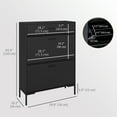 thumbnail image 3 of HOMCOM Armoire de Rangement pour Chaussures Organisateur de Chaussures Moderne avec Portes Rabattables, 3 of 10