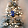 thumbnail image 3 of Personalized Volleyball Ornament Beach Volleyball Acrylic Ornament Gift for Volleyball Players Volleyball Ornament Christmas Tree Volleyball Gifts for Team Gifts for Volleyball Lovers (Volley 14) -, 3 of 9