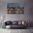 thumbnail image 3 of TISHIRON 3PCS Framed Canvas Wall Art Set,42"x28" Auckland Cityscape Canvas Art Decor, 3 of 7
