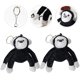 thumbnail image 3 of GOOHOCHY 2 llaveros de gorila para niñas, colgante de gorila kawaii, bolso, mochila, colgante de peluche, 3 of 7