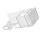 thumbnail image 4 of Estante para secador de pelo, transparente, sin perforaciones, estable, para montar en la pared, para accesorios de baño, color blanco, 4 of 13