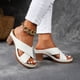thumbnail image 1 of WILLBEST Sandalias De Piso Para Mujer Sandalias Metálicas Con Cuña Y Talón Descubierto Para Mujer, Sandalias Bohemias De Verano, 1 of 8
