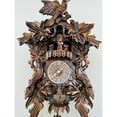 thumbnail image 2 of Eight Day Musical Cuckoo Clock with Hand-carved Birds, Leaves, and Chicks in Nest, 2 of 5