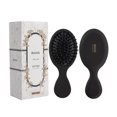 thumbnail image 1 of RHOS Mini cepillo de pelo para mujeres, hombres y niños, tamaño de viaje, cepillo de pelo para bolso, mochila, pequeño cepillo de paleta con cerdas suaves, mini cepillo desenredante para todo tipo de, 1 of 5
