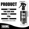 thumbnail image 3 of Floleo Premium Tire Gloss Spray Long-Lasting Shine Car Tire Polish Protects Against Aging Enhances Wet Look Easy Application 120ml, 3 of 9