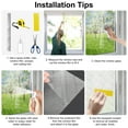thumbnail image 5 of 78.7 x 17.7'' Window Privacy Film, EEEkit Glass Blackout Window Film Non-Adhesive for Home Office, 5 of 7
