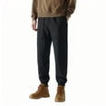 thumbnail image 2 of Styesk Men's Pants Man Solid Color Parsnip Soft Binding Leg Pants Cargo Pants, 2 of 7