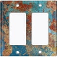 thumbnail image 6 of Metal Light Switch Plate Outlet Cover Image of Copper Patina MET016, 6 of 13