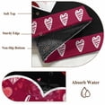 thumbnail image 6 of Round Rugs 5Ft, Black Valentines Day Round Area Rug Washable Indoor Throw Carpet, Love Hearts Romantic Farmhouse Soft Non Slip Circle Rug for Cabinet Bathroom Home Decor Aesthetic, 6 of 8