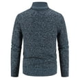 thumbnail image 3 of TFEOQRY Cardigan Sweater Coat for Men Casual Slim Fit Knit Wear with Pockets Long Sleeved Round Neck Sweater Top Navy, 3 of 3
