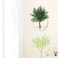 thumbnail image 5 of Wall Decor Hanging Planters with Artificial Plants Wall Mounted Round Black Metal Hanging Hoop for Wall Decor Modern Home Decor Display Wall Art Bedroom Bathroom Living Room Office, 5 of 9