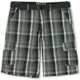 thumbnail image 1 of Ecko Unltd. Pantalones cortos de carga informales a cuadros con cinturón frontal plano para hombre, gris, 38 Ecko Unltd.  Carga, 1 of 2