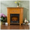 Cornell Petite Electric Fireplace, Plantation Oak