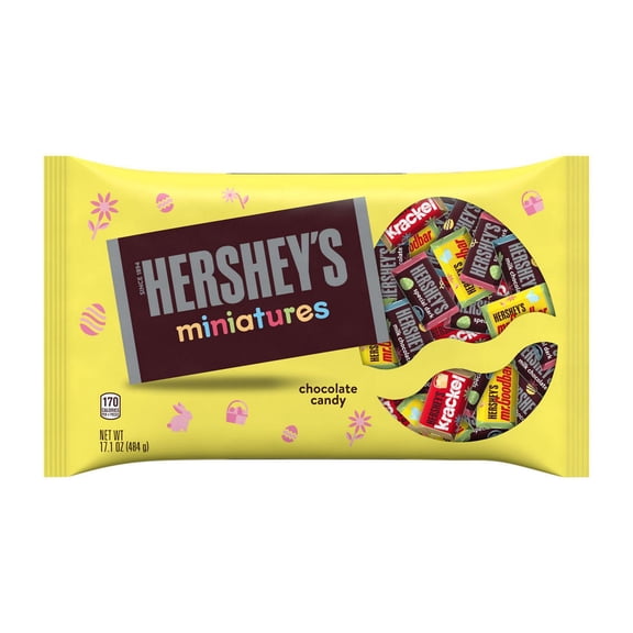Hershey's Miniatures Assorted Chocolate Easter Candy - 17.1 oz- Pack of 2