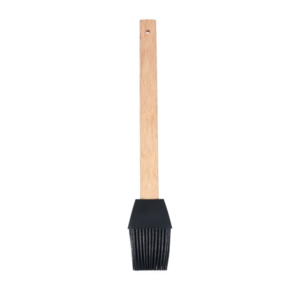 Raindrops Silicone Basting Brushes Non Scratch Flexible Wood Handle Kitchen Utensil 1Pack