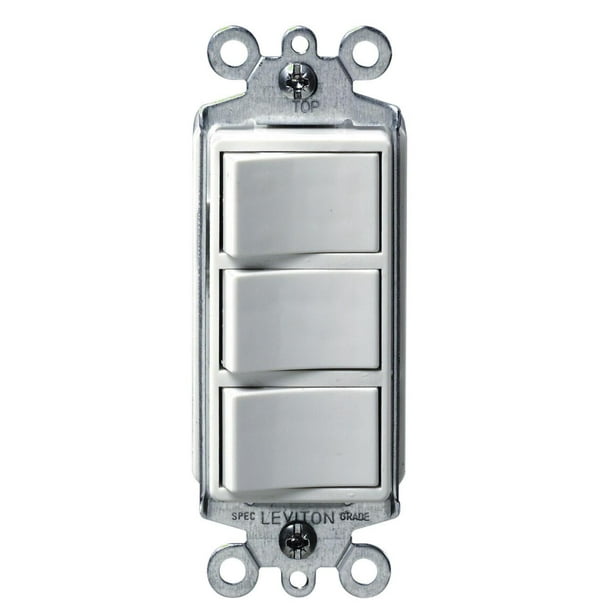 Leviton 1755W 15 Amp, 120 Volt, Decora SinglePole, AC Combination