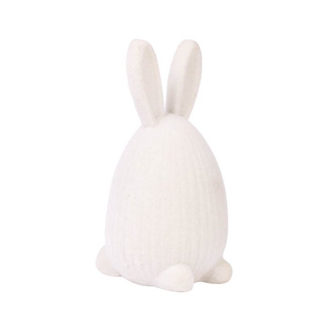 Tdxkok Flocked Easter Egg Rabbits Ornament Easter Home Decor