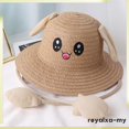 thumbnail image 4 of [ReyalxaMY] Sombrero De Paja De Conejito Gorras De Aleros Grandes Protección Solar Durable Lindo Pescador Sol Para El Aire Libre Accesorios De Disfraz De Primavera Conmutar A Las Mujeres, 4 of 4