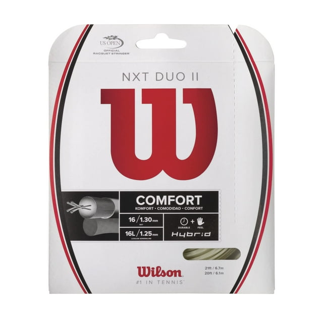 Set de cuerdas de tenis Wilson NXT Duo II gris 17/16