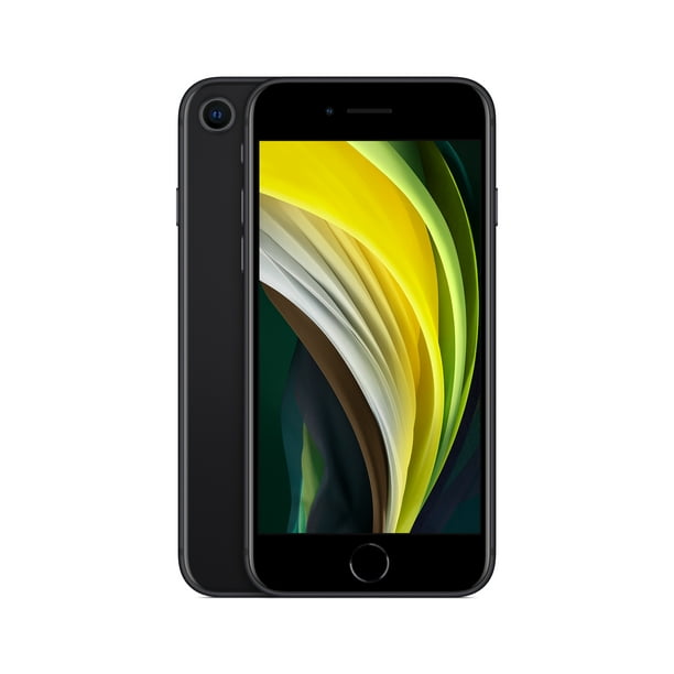 aangrenzend Luxe samenzwering Straight Talk Apple iPhone SE (2020), 64GB Black - Prepaid Smartphone -  Walmart.com