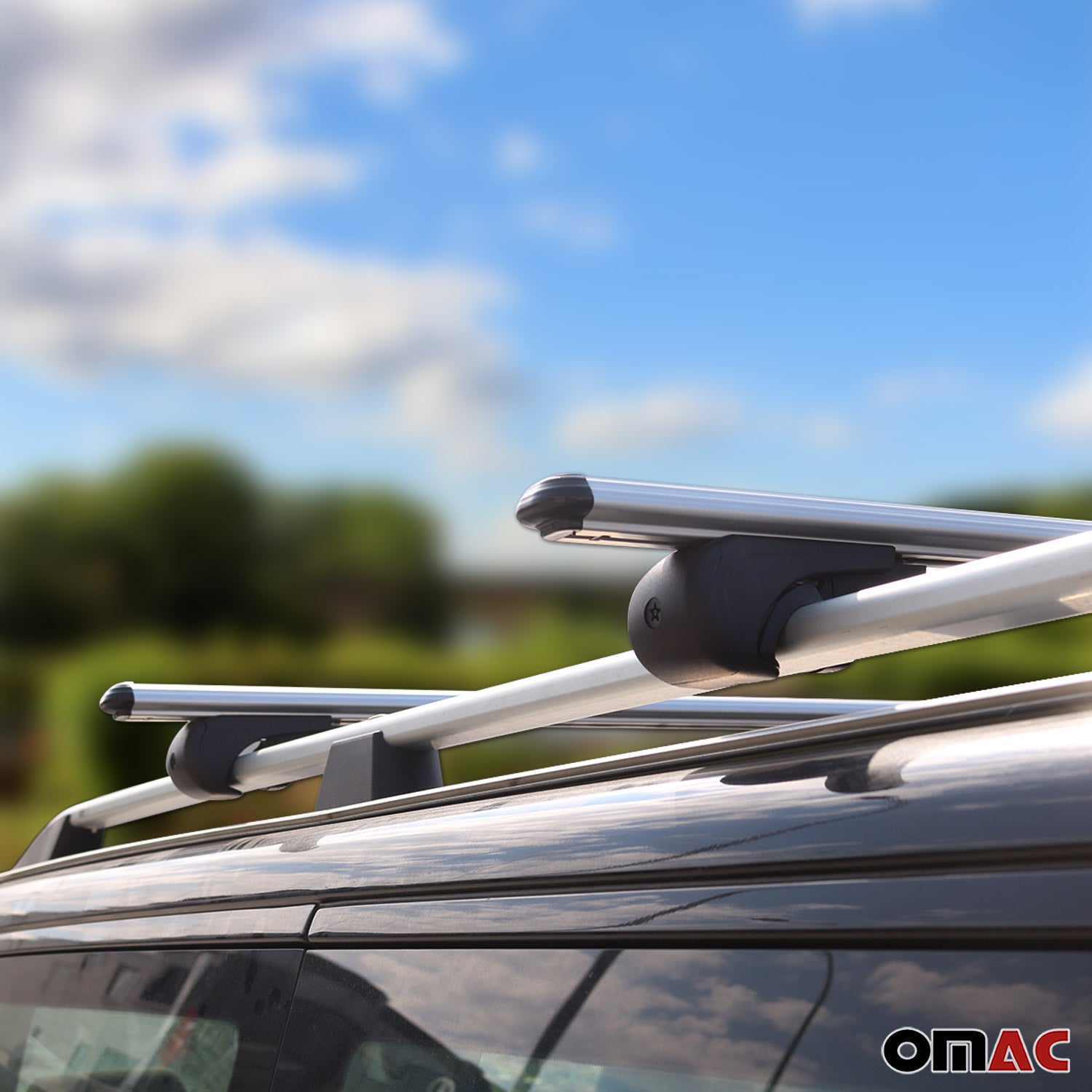 OMAC Roof Rack Crossbars Compatible with Ford Bronco Sport 2021 Alum 通販 