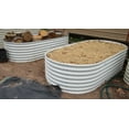 thumbnail image 6 of ANLEOLIFE 8 PACK8x4x2 ft Galvanized Raised Garden Bed Kit, Oval Metal Deep Root Planters Large Bottomless, 478 Gallon Capacity, Antique White, 6 of 8