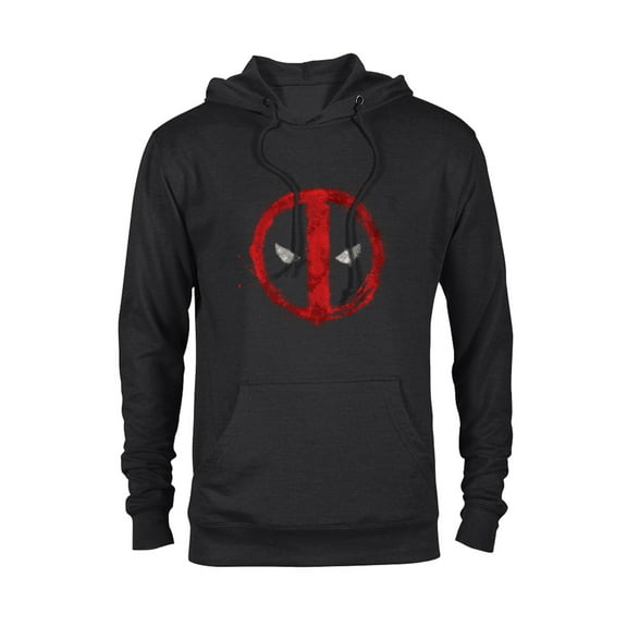Marvel Deadpool Symbol Red Spray Paint - Pullover Hoodie for Adults - Customized-Black