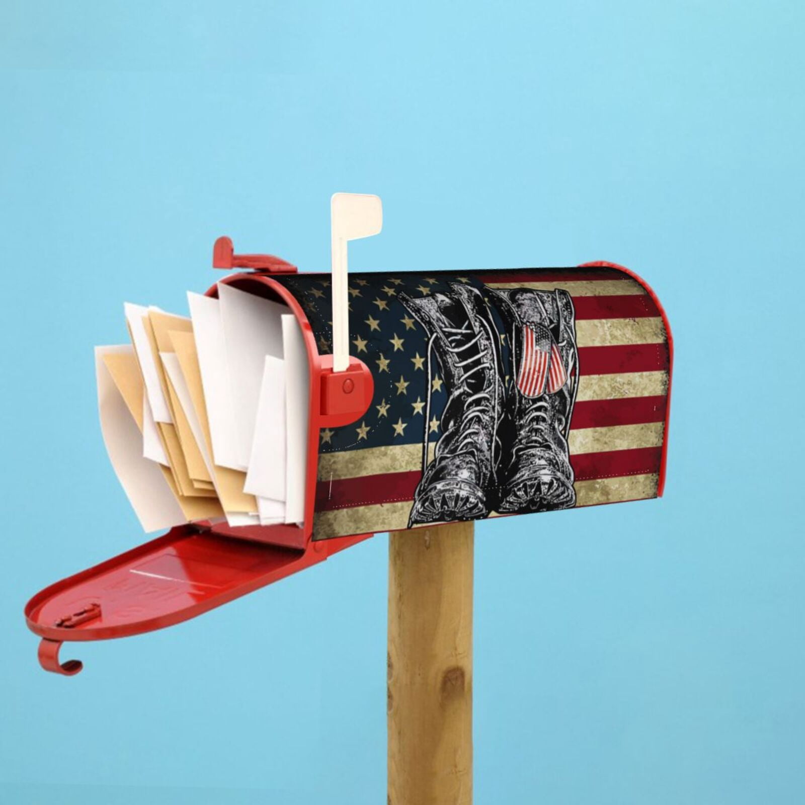 Kdxio Magnetic Mailbox Cover 25.5x21 in Mailbox Cover Outdoor Decoration Holiday Mailbox Covers for Home Garden Yard-25.5x21 in
