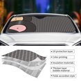 thumbnail image 5 of Fuzoiu Vinyl Records Print Car Windshield Sun Shade,Block Uv Rays Sunshade,Foldable Front Window Sun Visor Protector for Car,SUV,Truck-Keep Vehicle Cool-Vinyl Records, 5 of 8