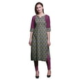 thumbnail image 1 of Bimba Tunique Droite en Coton pour Femmes Kurta Imprimée Tenue d'Été Kurti-TG, 1 of 6