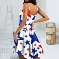 thumbnail image 5 of SAATLERI Womens Y2K Sleeveless Cocktail Dress 4th of July Patriotic Dress Stretchy Slim Fit Summer Evening Party Dress, 5 of 5