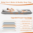 thumbnail image 3 of Japanese Floor Mattress Futon Mattress Sleeping Mat Grey Camping Mattress Twin, 3 of 7