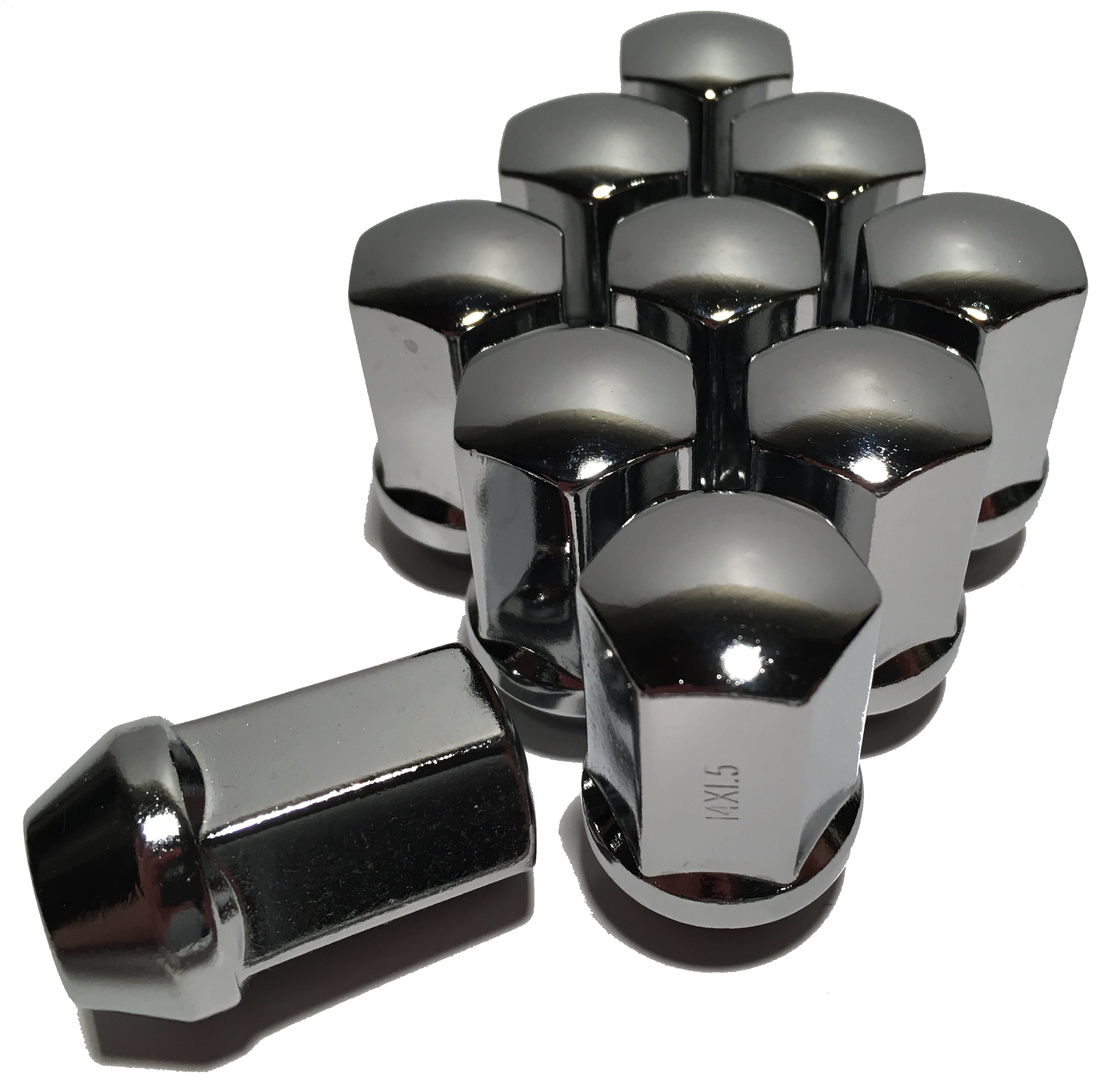 solid chrome lug nuts