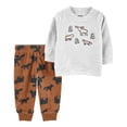 thumbnail image 1 of Conjunto Carter's Child of Mine Niño 6-9M Estampado Animales Café 2 Piezas, 1 of 4